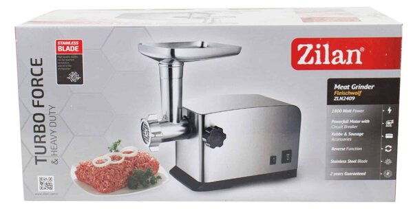 1800W elektromos húsdaráló kolbász- és kebbe-kiegészítőkkel