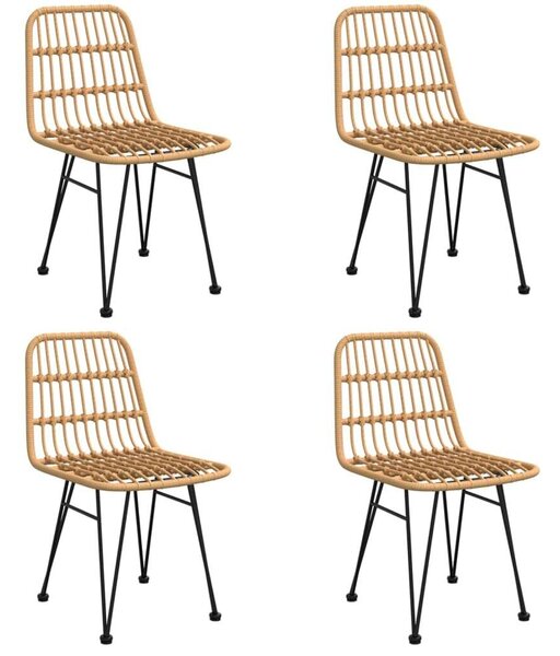 5 részes polyrattan kerti étkezőgarnitúra