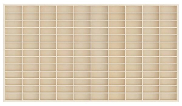 Fali Kiállító Doboz polcokkal tárolóval Bézs 98 x 4,5 x 55 cm Faanyag