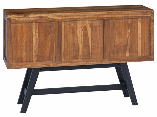 TV állvány fiókkal Természetes 110 x 30 x 75 cm Tömör Teakfa