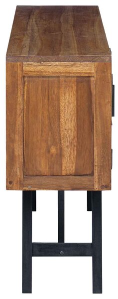 TV állvány fiókkal Természetes 110 x 30 x 75 cm Tömör Teakfa