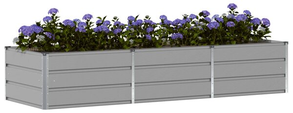 Növénytartó Világosszürke 240 x 80 x 45 cm Acél