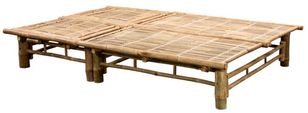 VidaXL Bambusz Napozóágy - 2 személyes - 200x130cm