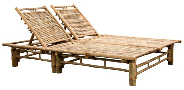 VidaXL Bambusz Napozóágy - 2 személyes - 200x130cm