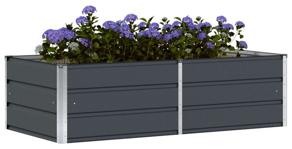 Növénytartó Antracit 160 x 80 x 45 cm Acél