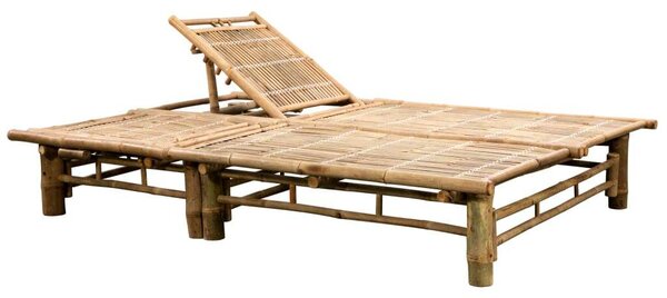 VidaXL Bambusz Napozóágy - 2 személyes - 200x130cm