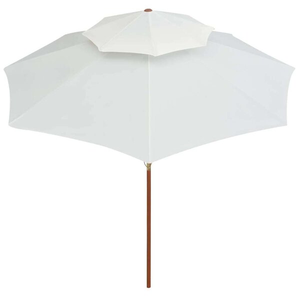 VidaXL Dupla Napernyő - Fa Rúd - 270x270 cm