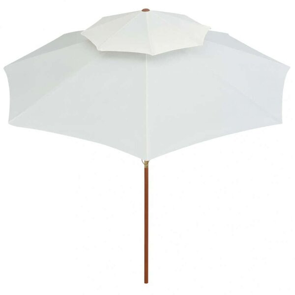 VidaXL Dupla Napernyő - Fa Rúd - 270x270 cm