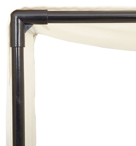 VidaXL Dupla Napozóágy - Polyrattan - Barna - 118x110x187cm