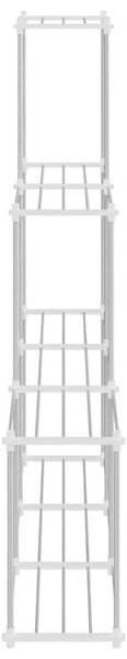Tubular Shelf tárolóval Fehér 129 x 27 x 132 cm Alumínium
