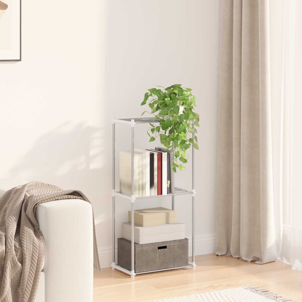 Tubular Shelf tárolóval Fehér 42.5 x 27 x 91.5 cm Alumínium