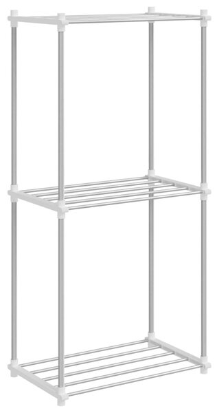Tubular Shelf tárolóval Fehér 42.5 x 27 x 91.5 cm Alumínium