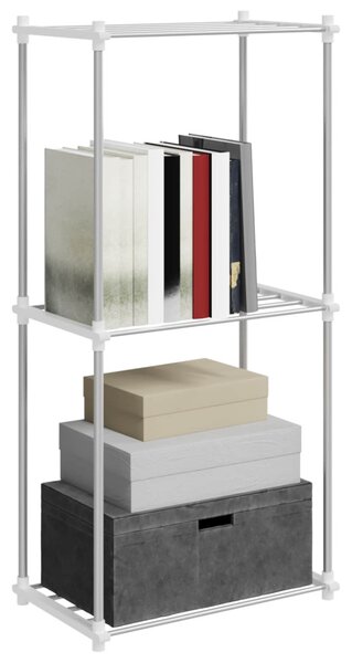 Tubular Shelf tárolóval Fehér 42.5 x 27 x 91.5 cm Alumínium