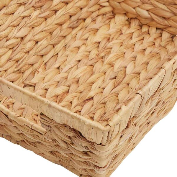 Tárolókosarak 2 pcs Természetes 38 x 28 x 15 cm Vízi jácint