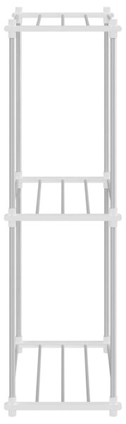 Tubular Shelf tárolóval Fehér 42.5 x 27 x 91.5 cm Alumínium