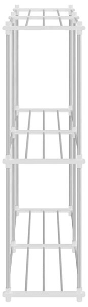 Tubular Shelf tárolóval Fehér 86 x 27 x 90 cm Alumínium