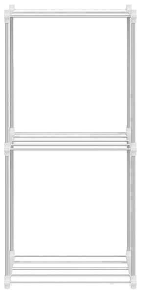 Tubular Shelf tárolóval Fehér 42.5 x 27 x 91.5 cm Alumínium