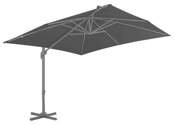 VidaXL Konzolos Napernyő - Antracit Szürke - 300x300cm