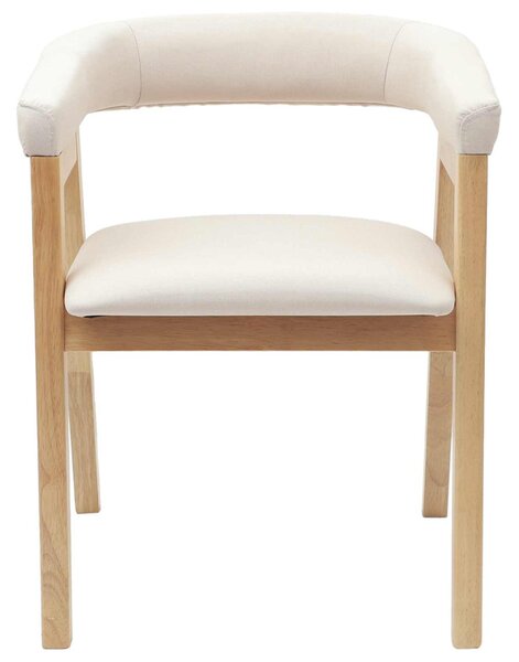 Étkező Székek 2 pcs Természetes 54 x 57 x 73 cm Tömör Gumi Fa