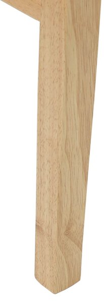 Étkező Székek 2 pcs Természetes 43 x 54 x 89 cm Tömör Gumi Fa