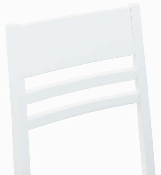 Étkező Székek 2 pcs Fehér 43 x 54 x 89 cm Tömör Gumi Fa