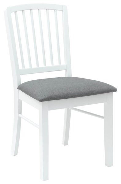 Étkező Székek 2 pcs Fehér 50 x 52,5 x 91 cm Tömör Gumi Fa