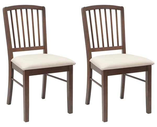 Étkező Székek 2 pcs Világos Barna 50 x 52,5 x 91 cm