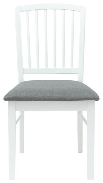 Étkező Székek 2 pcs Fehér 50 x 52,5 x 91 cm Tömör Gumi Fa