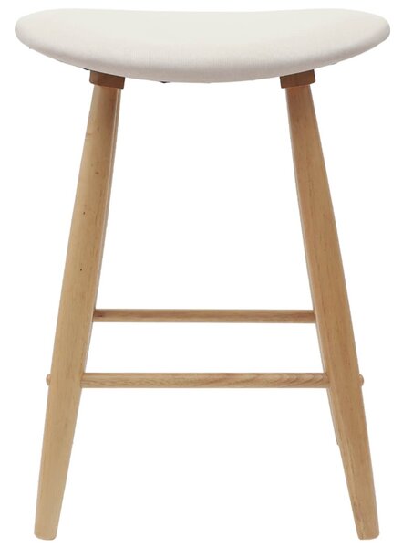 Étkező Székek 2 pcs Természetes 46 x 37 x 63 cm Tömör Gumi Fa