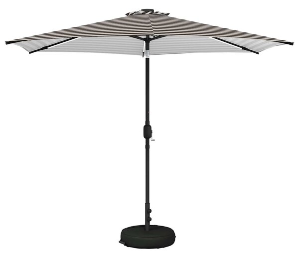 VidaXL Kerti napernyő LED világítással és talppal 300 x 300 cm
