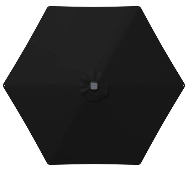 VidaXL Kerti napernyő LED világítással és talppal 270 x 270 cm