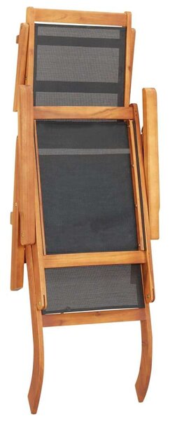 VidaXL Akácfa Nyugágy - Textilén Ülés - 141cm