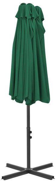 VidaXL zöld kültéri napernyő alumíniumrúddal 460 x 270 cm