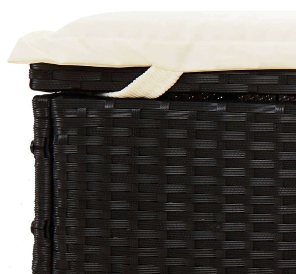 Polyrattan Napágy - 2 Személyes - Kerek Tető - 211x112x140cm