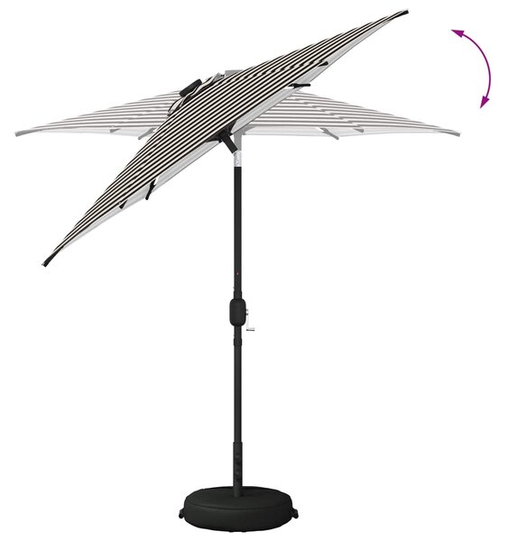 VidaXL Kerti napernyő LED világítással és talppal 230 x 230 cm