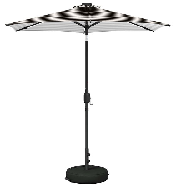 VidaXL Kerti napernyő LED világítással és talppal 230 x 230 cm