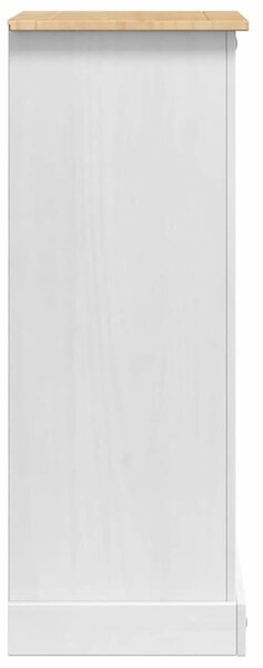 Éjjeli asztal fiókkal Fehér 53 x 39 x 103 cm Tömör fenyőfa