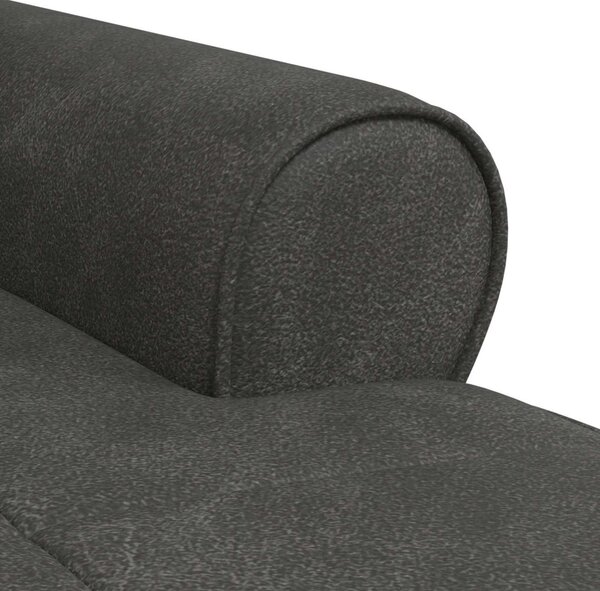 PÁRÁS FOTEL párnával Fekete 91 x 157 x 91 cm Antik PU
