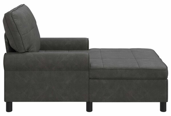 PÁRÁS FOTEL párnával Fekete 91 x 157 x 91 cm Antik PU