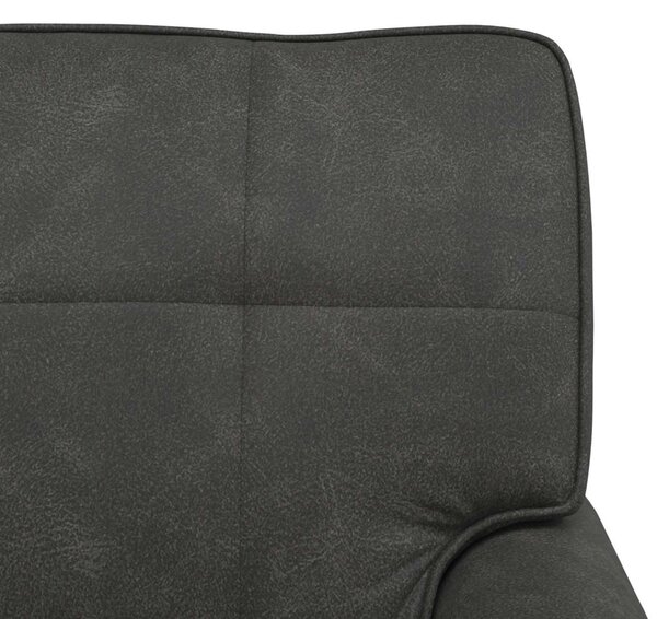 PÁRÁS FOTEL párnával Fekete 91 x 157 x 91 cm Antik PU
