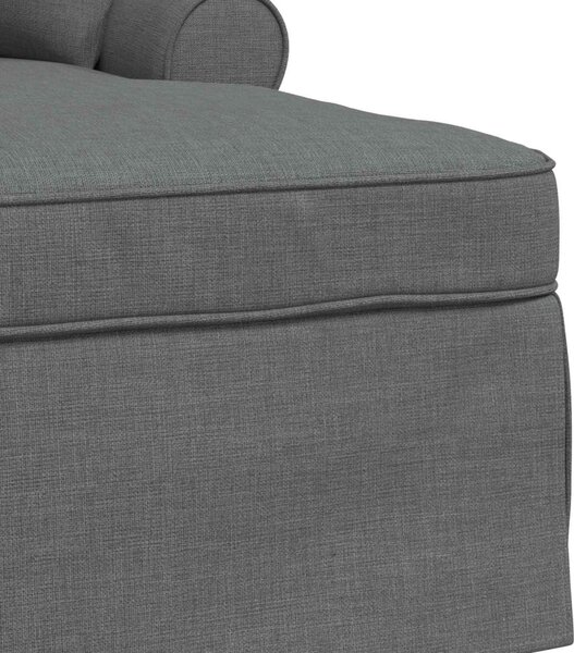 Fotel Loungba Szoknyával Sötétszürke 91 x 157 x 91 cm szövet