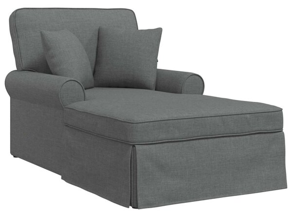Fotel Loungba Szoknyával Sötétszürke 91 x 157 x 91 cm szövet