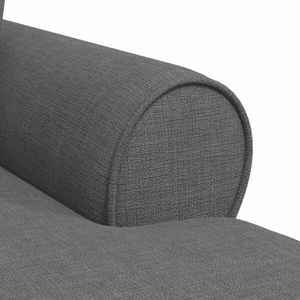 Fotel Loungba Szoknyával Sötétszürke 91 x 157 x 91 cm szövet