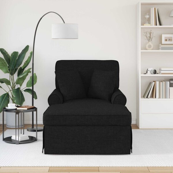 Fotel Loungba Szoknyával Fekete 91 x 157 x 91 cm szövet