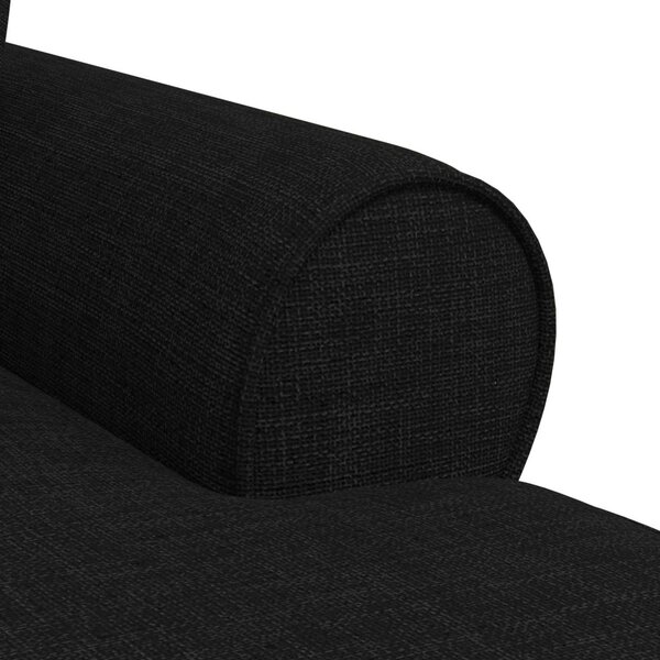 Fotel Loungba Szoknyával Fekete 91 x 157 x 91 cm szövet