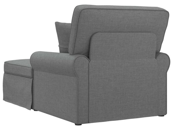 Fotel Loungba Szoknyával Sötétszürke 91 x 157 x 91 cm szövet