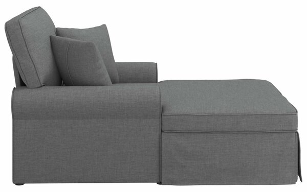 Fotel Loungba Szoknyával Sötétszürke 91 x 157 x 91 cm szövet