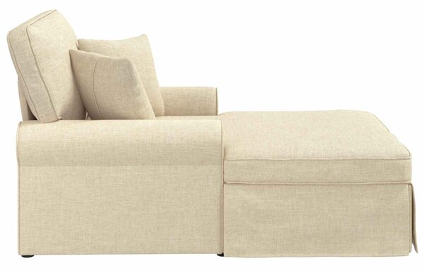 Fotel Loungba Szoknyával párnával Krém 91 x 157 x 91 cm szövet