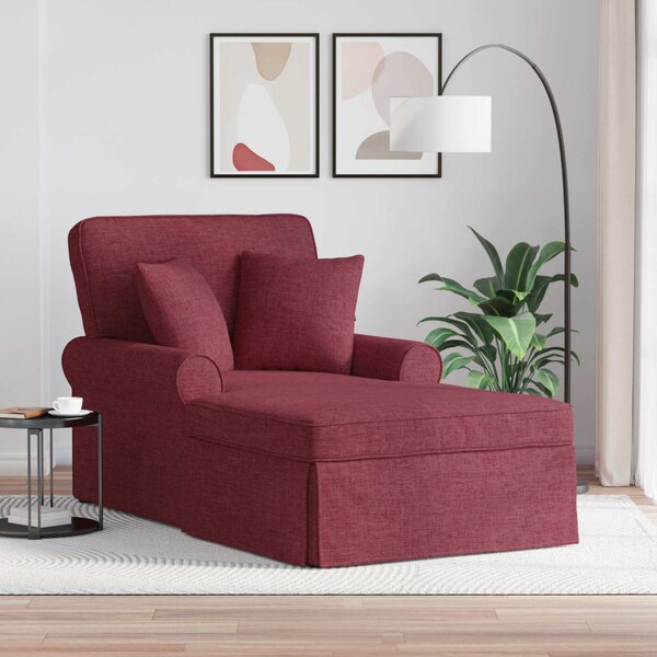 Fotel Loungba Szoknyával párnával Bordó 91 x 157 x 91 cm szövet