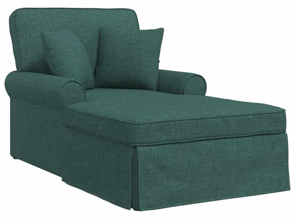 Fotel Loungba Szoknyával Sötétzöld 91 x 157 x 91 cm szövet